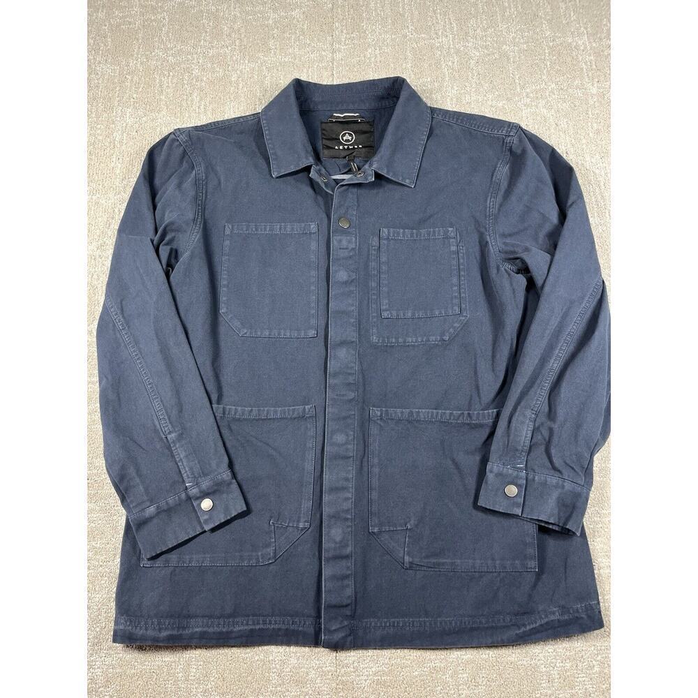 Aether Utility Jacket Men’s Sz XL Canvas Chest & Hand Patch Pockets Snaps